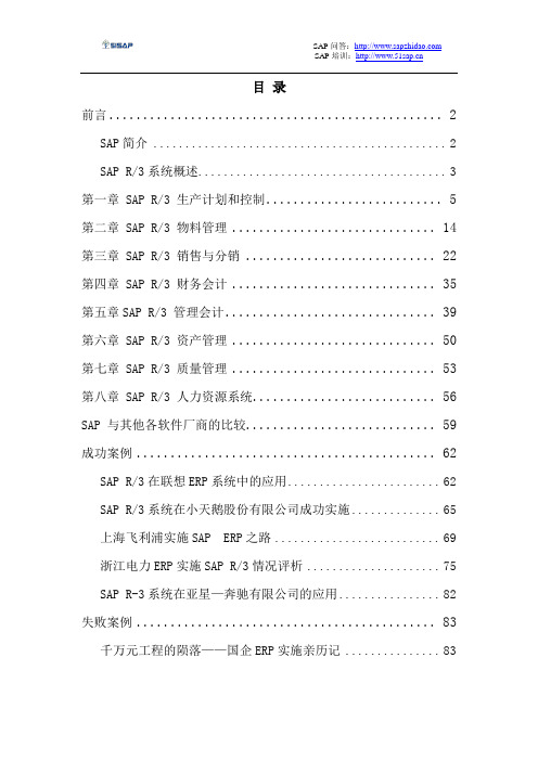 sap全面概述中文90页