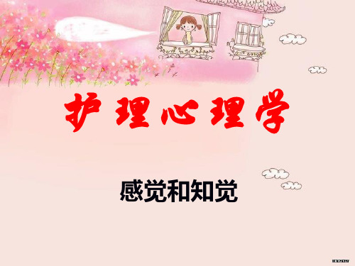 医学-护理心理学 感觉与知觉