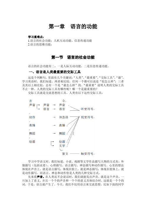 第一章 语言的功能