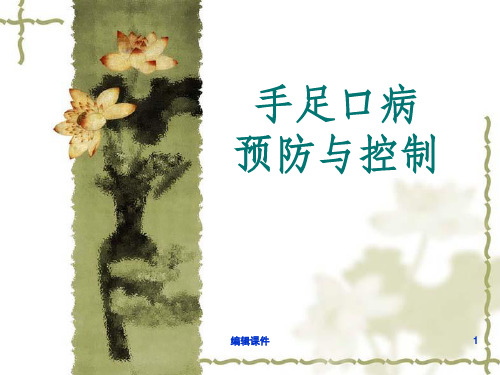托幼机构手足口病防控ppt课件