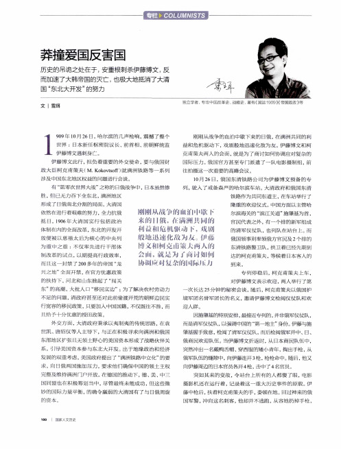 莽撞爱国反害国