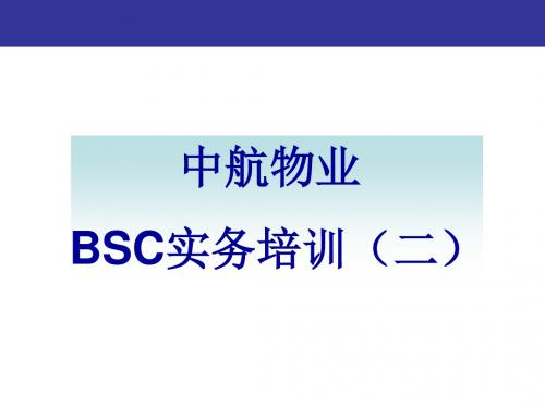 BSC实务培训ppt课件