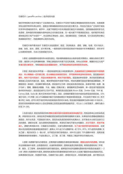 石蜡切片
