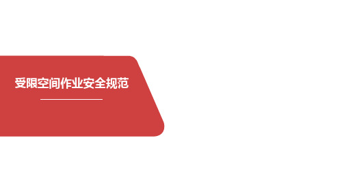 受限空间作业安全规范培训 教学PPT课件