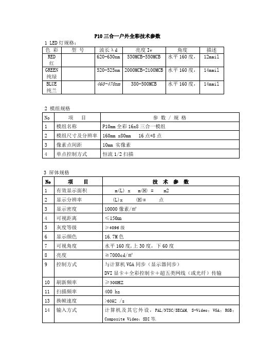 P10三合一户外全彩