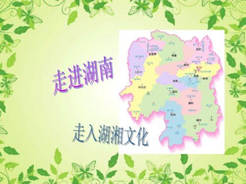 文化---湖南部分