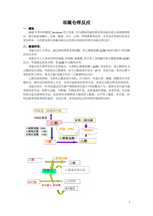 双硫仑样反应
