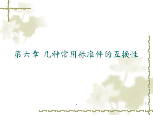6几种常用标准件的互换性讲解PPT课件