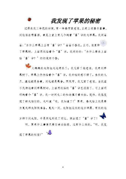 我发现了苹果的秘密