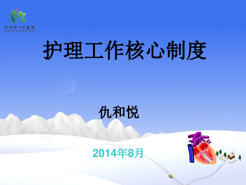 2014年护理核心制度