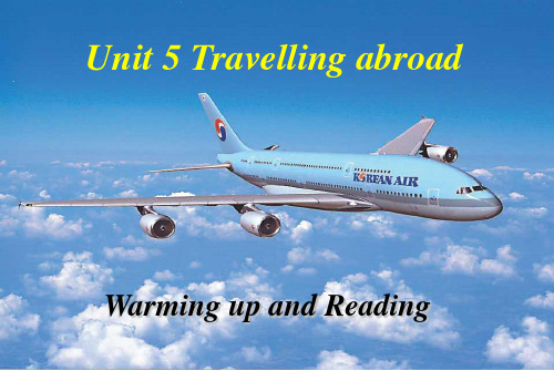 选修7 unit5 Warming up and reading