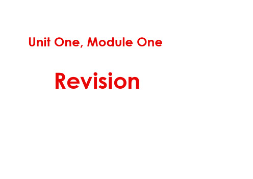 江苏省姜堰市张甸中学高三英语一轮复习：Module1Unit1复习课件