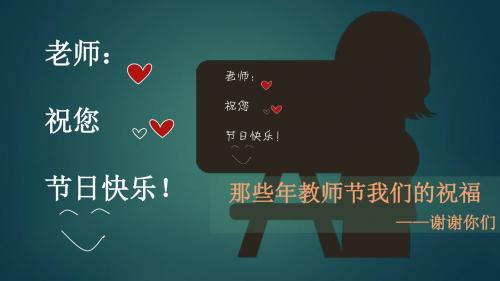 教师节祝福节日PPT模板