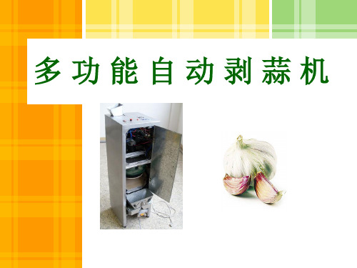 多功能自动剥蒜机