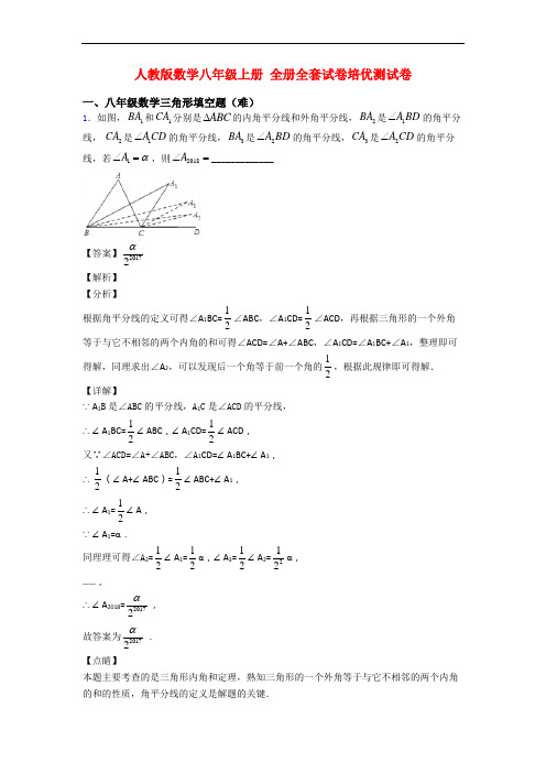 人教版数学八年级上册 全册全套试卷培优测试卷