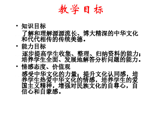 九年级政治灿烂的中华文化1-P