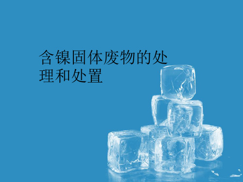镍废物的处理