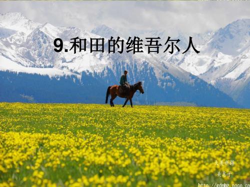 和田的维吾尔人