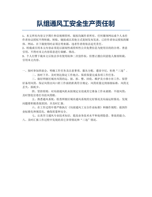 队组通风工安全生产责任制.docx