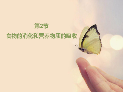 《食物的消化和营养物质的吸收》PPT教学课件教学课件
