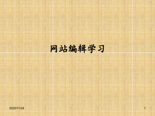 网络编辑培训 ppt课件