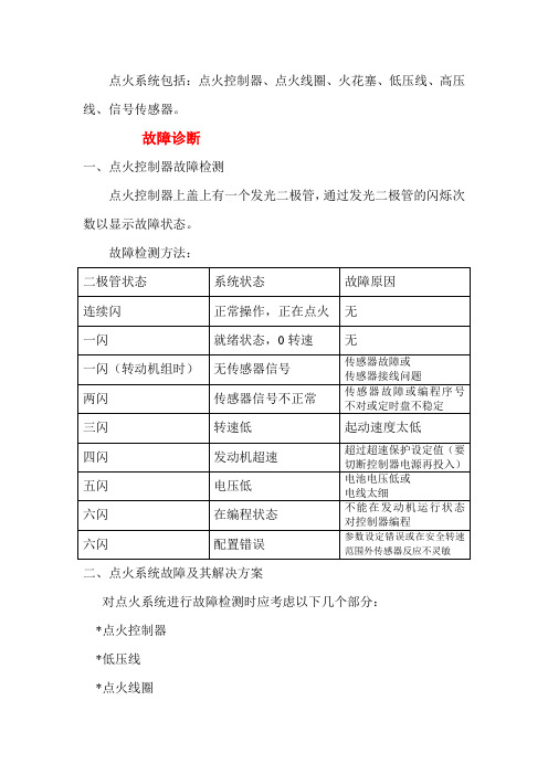 济柴机组(IC500)点火系统说明