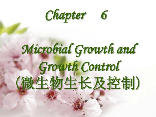 第六章  微生物生长及控制