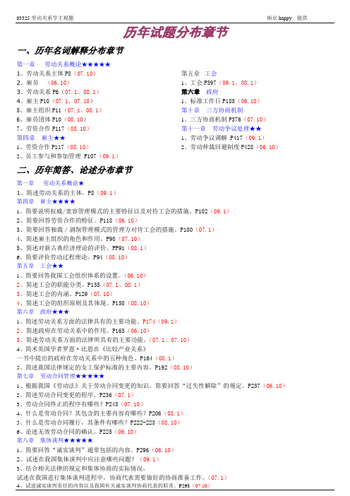 自考劳动关系学