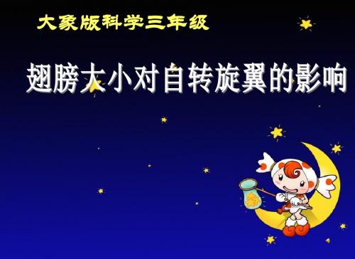 大象版科学三上《自转旋翼》课件