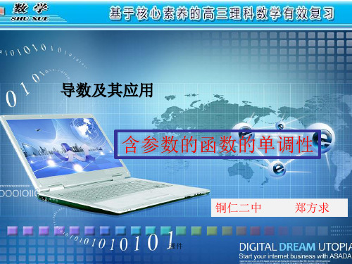含参数的函数单调性学习版试题 .ppt
