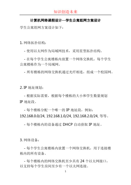 计算机网络课程设计—学生公寓组网方案设计 (4)