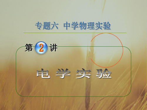 最新-2018届高中物理第2轮复习 专题6 第2讲 电学实验课件 精品 