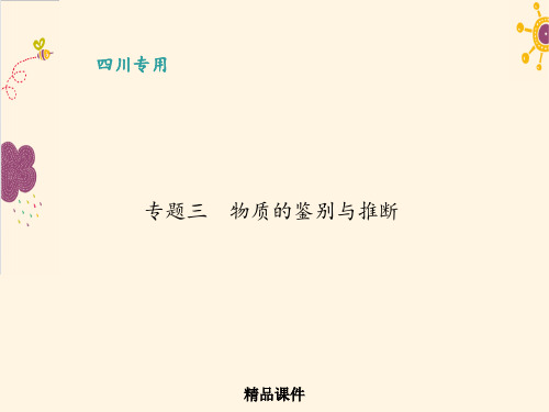专题三 物质的鉴别与推断