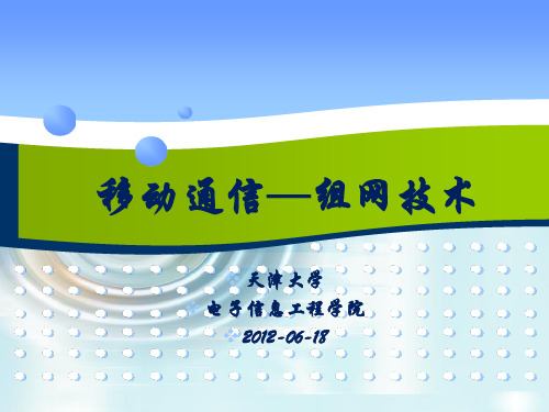移动通信-组网技术资料精