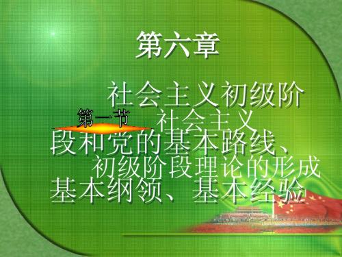 社会主义初级阶段和党的基本路线