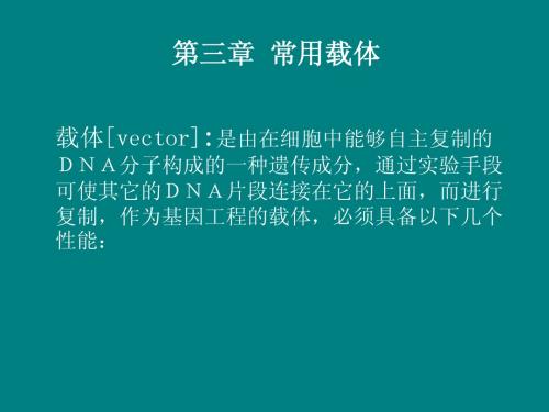 基因工程