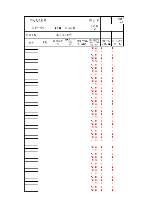 沥青路面设计弯沉计算