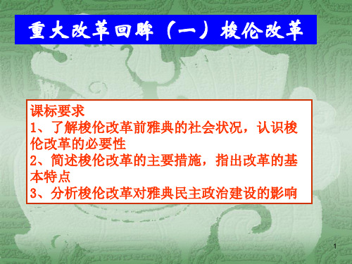 岳麓版选修一 梭伦改革PPT课件