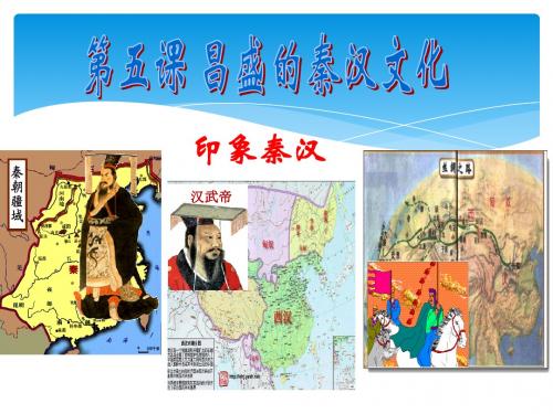 昌盛的秦汉文化