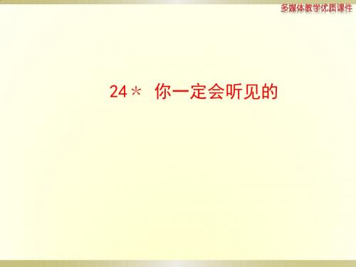 《你一定会听见的》ppt课件(20页)