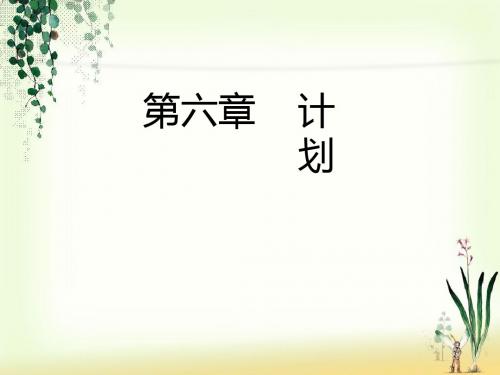 第六章 计划