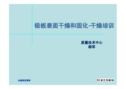 100608 极板表面干燥和固化-干燥管理(培训资料)