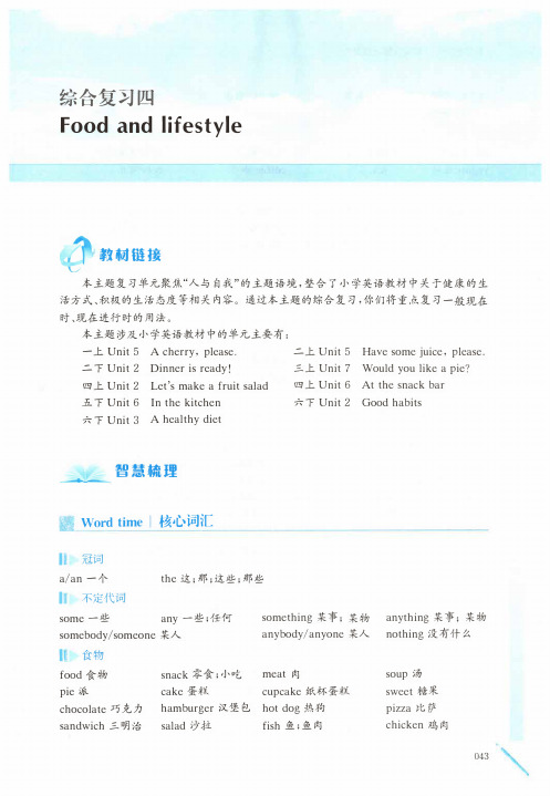 六年级英语下册译林版-【智慧英语2021春】综合复习四-知识梳理-同步学练-单元测评