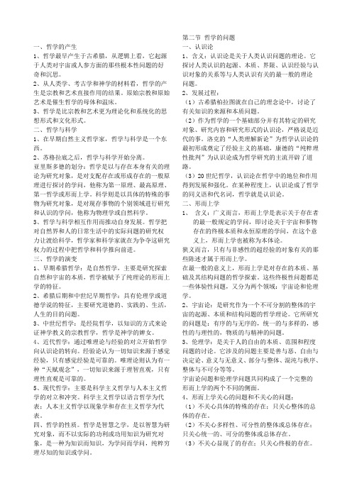 哲学引论相关概念