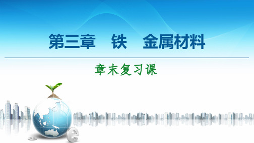 高中化学新人教版必修1第3章铁 金属材料章末复习课课件(18张)