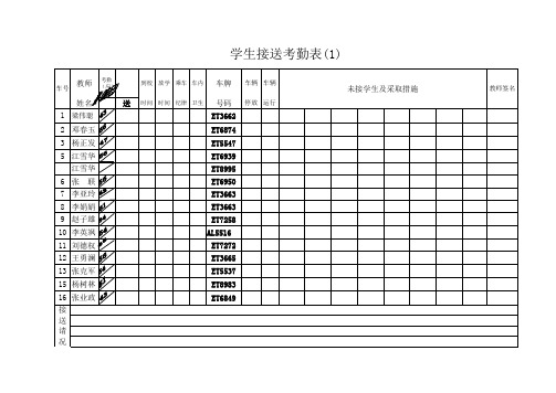 学生接送考勤2013