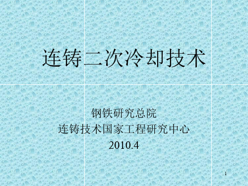 二冷技术介绍PPT课件