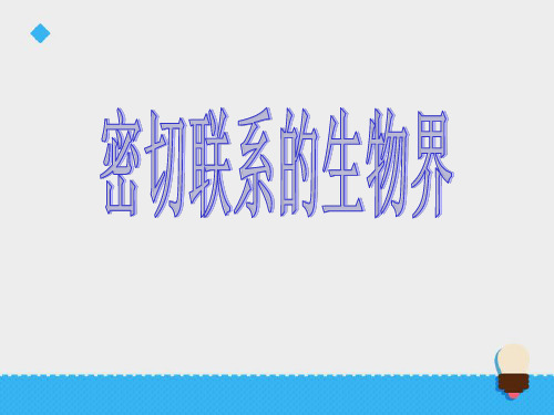 六年级上册科学课件第五单元密切联系的生物界第2课时∣青岛版(六年制,三起) (共14张PPT)