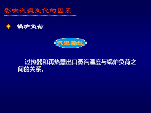 蒸汽温度的影响因素及热偏差