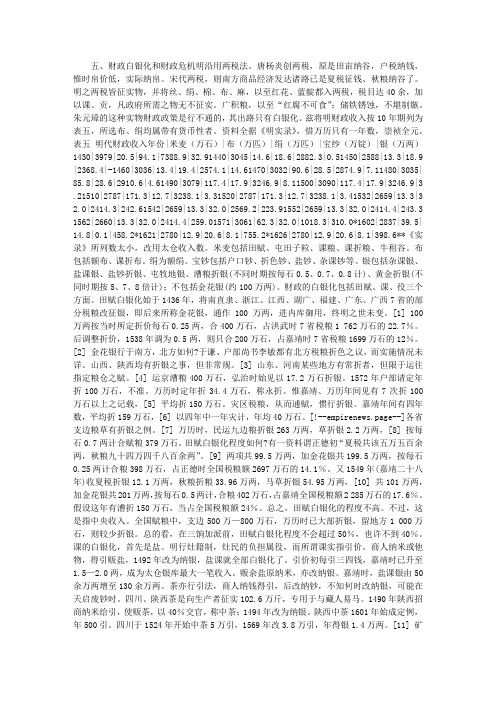 16与17世纪的中国市场(二)